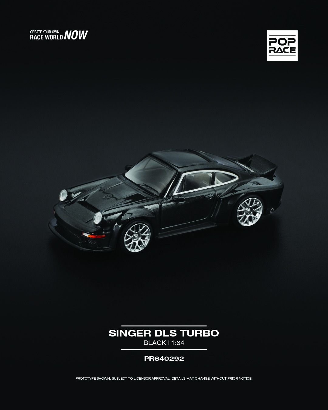 1:64 Pop Race Limited - Singer DLS Turbo (Road), black