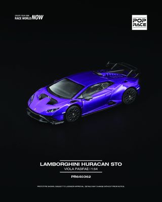 1:64 Pop Race Limited - Lamborghini Huracan STO, viola pasifae 1:64 Pop Race Limited - Lamborghini Huracan STO, viola pasifae