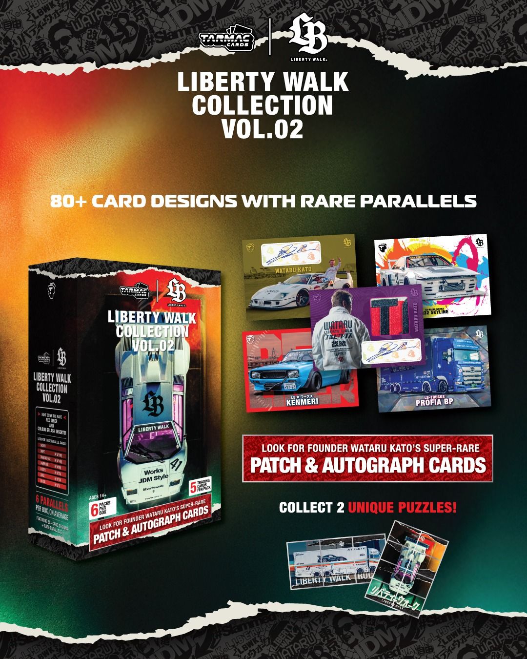 Tarmac Cards Liberty Walk Collection Vol.02 *1 Pack*
