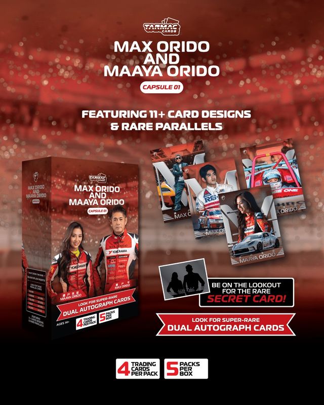 Tarmac Cards Max Orido & Maaya Orido Capsule 01 *1 Pack* Tarmac Cards Max Orido & Maaya Orido Capsule 01 *1 Pack*