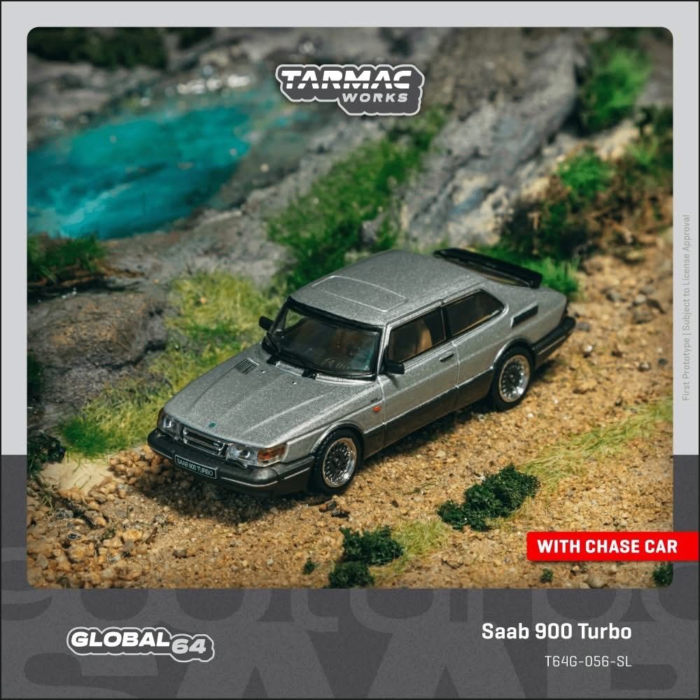 1:64 Tarmac - Saab 900 Turbo, silver