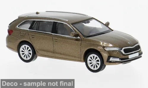 1:87 PCX87 - Skoda Octavia IV Combi, dunkelbraun, 2019