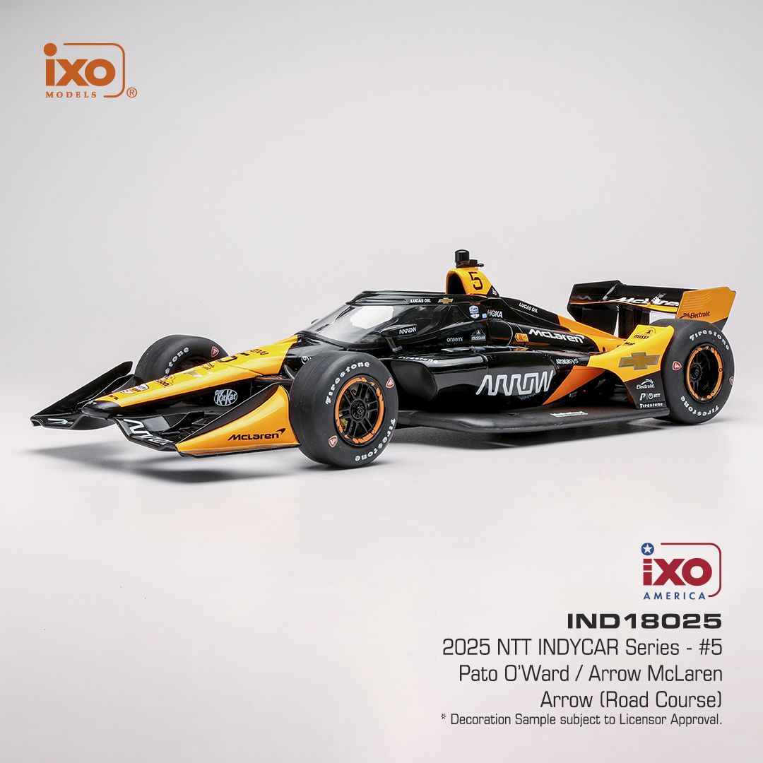 1:18 Ixo USA - 2025 NTT INDYCAR #5 Pato O'Ward/ Arrow McLaren, *Arrow* (Road Course)