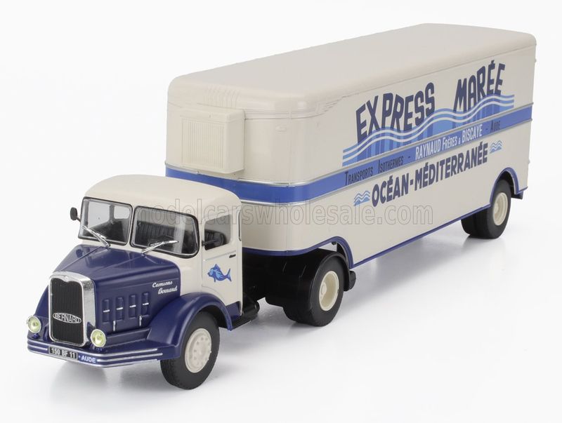 1:43 Altaya - BERNARD - 150MB TRUCK SEMI-FRIGO EXPRESS MAREE TRANSPORTS 1951 *Ohne Verpackung* 1:43 Altaya - BERNARD - 150MB TRUCK SEMI-FRIGO EXPRESS MAREE TRANSPORTS 1951 *Ohne Verpackung*