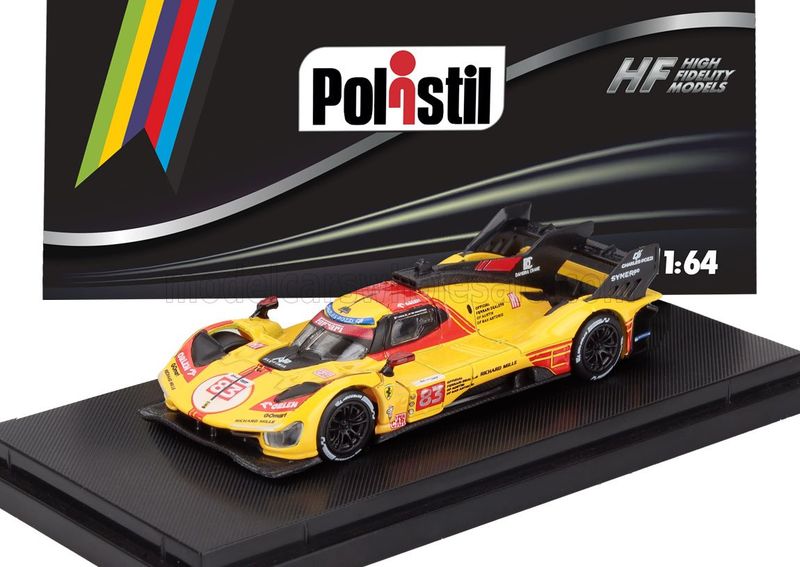 1:64 Polistil - Ferrari 499 P 3.0L V6 Team ferrari AF Corse #83 24h Le Mans 2024 R. Kubica - R. Swartzman - Y. Ye 1:64 Polistil - Ferrari 499 P 3.0L V6 Team ferrari AF Corse #83 24h Le Mans 2024 R. Kubica - R. Swartzman - Y. Ye