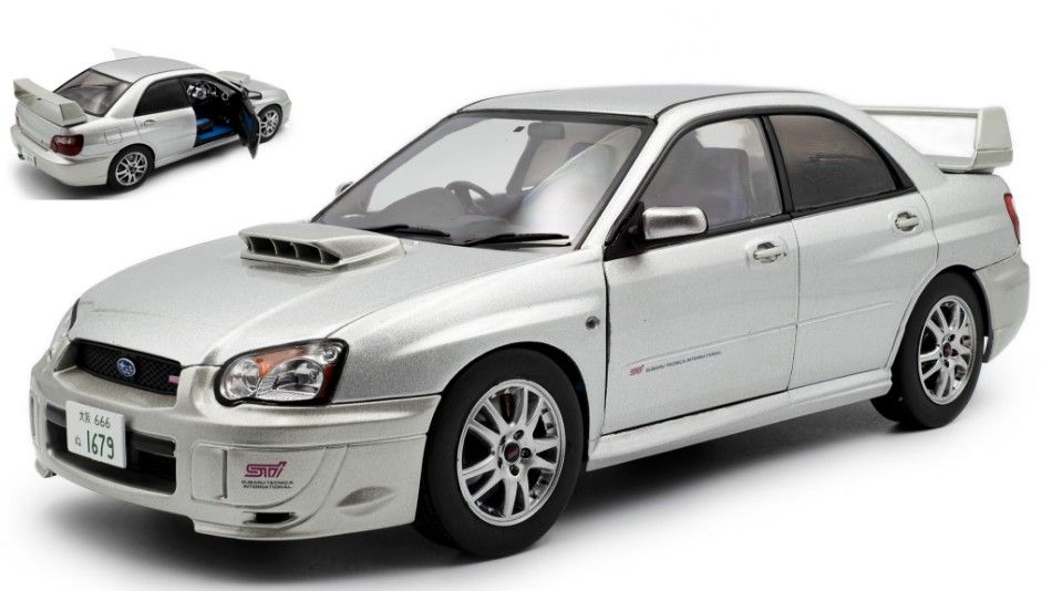 1:18 Solido - 2003 Subaru Impreza WRX STi Premium Silver