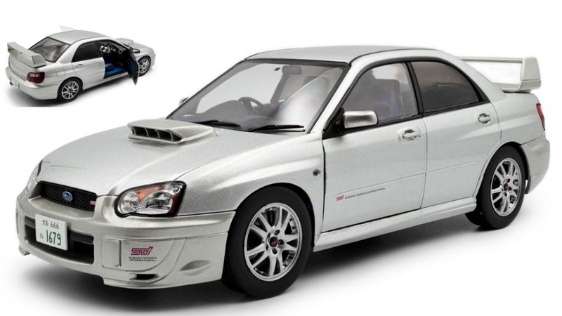 1:18 Solido - 2003 Subaru Impreza WRX STi Premium Silver 1:18 Solido - 2003 Subaru Impreza WRX STi Premium Silver