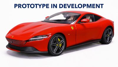 1:18 Polistil - 2019 Ferrari Roma Rosso Corsa 322 *Mit Vitrine* 1:18 Polistil - 2019 Ferrari Roma Rosso Corsa 322 *Mit Vitrine*