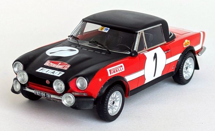 1:43 Trofeu - Fiat 124 Sport 1600 #1 Rally 1st Alpenfahrt 1972 H. Lindberg - H. Eisendle 1:43 Trofeu - Fiat 124 Sport 1600 #1 Rally 1st Alpenfahrt 1972 H. Lindberg - H. Eisendle