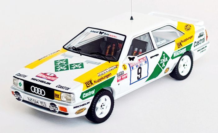 1:43 Trofeu - Audi Coupe Quattro Rally #9 2nd Hunsrück 1987 A. Schwarz - H.J. Hösch 1:43 Trofeu - Audi Coupe Quattro Rally #9 2nd Hunsrück 1987 A. Schwarz - H.J. Hösch