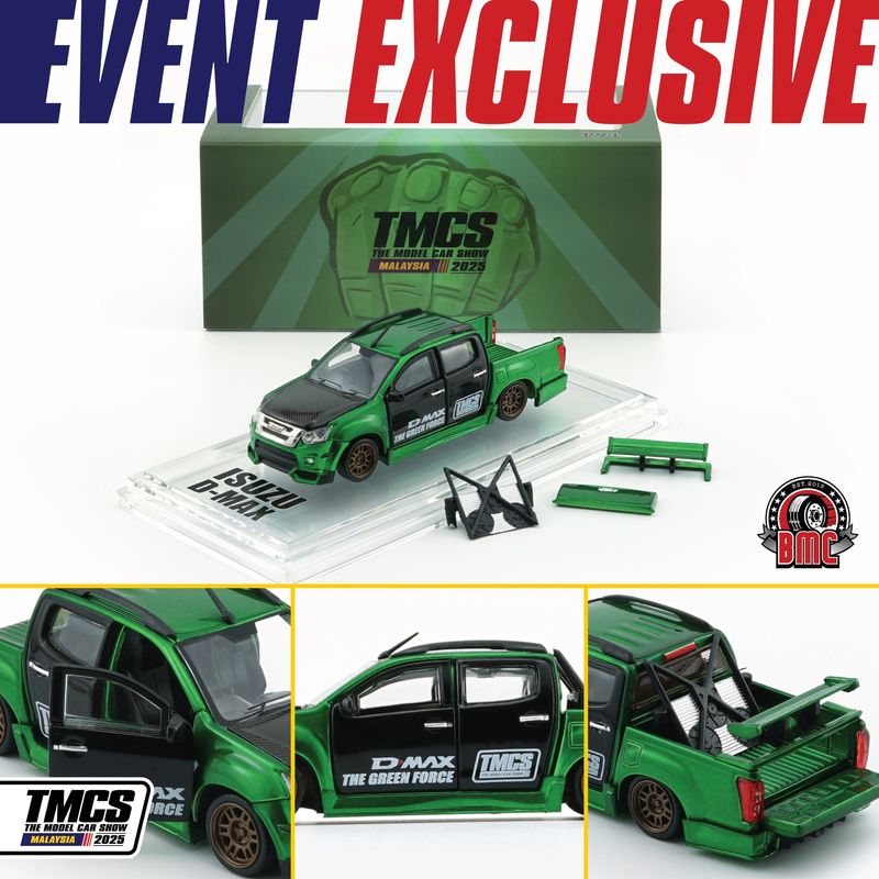 1:64 BM Creations - 2018 Isuzu D-Max Low Rider *Malaysia Excluisive* TMCS2025 1:64 BM Creations - 2018 Isuzu D-Max Low Rider *Malaysia Excluisive* TMCS2025