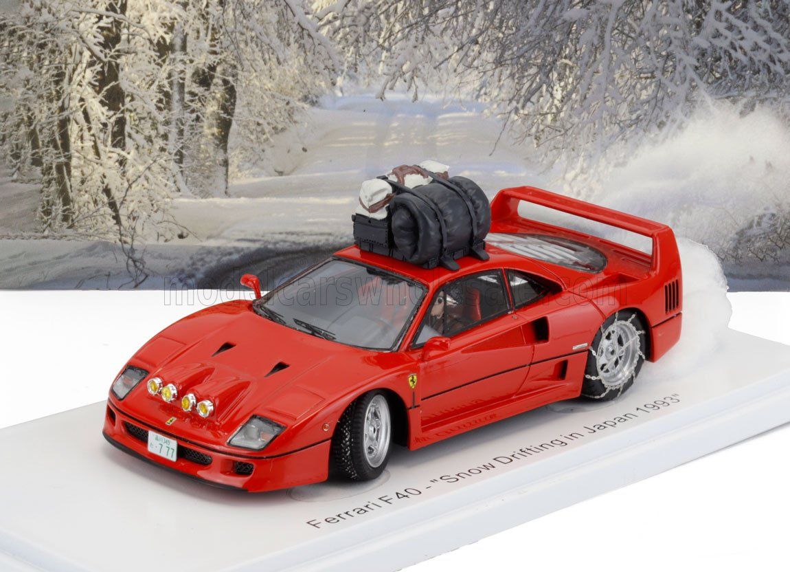 1:43 Kess Model - 1993 Ferrari F40 *Snow Drinfting in Japan*