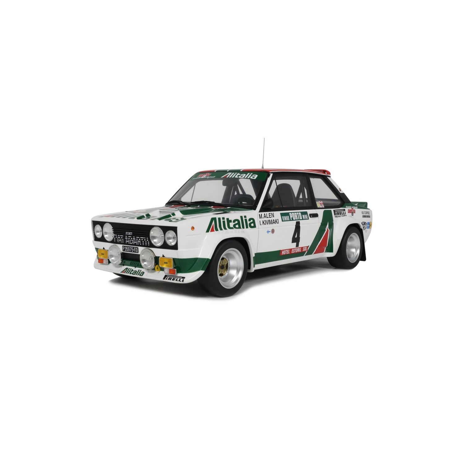 1:12 Otto Mobile - Fiat 131 Abarth Rallye Portugal 1978 M. Alen - I. Kivimaki