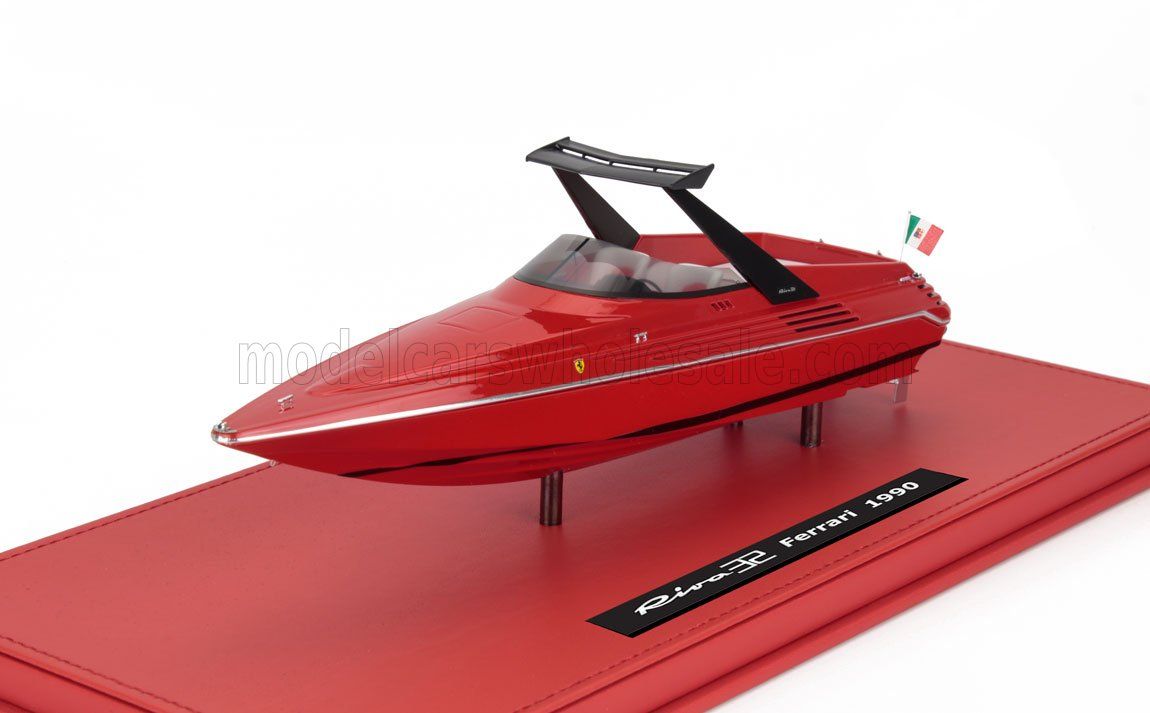 1:43 Kess Model - 1990 Riva Motorboot 32 Ferrari 2x V8 Engine 780cv (24cm²) Red