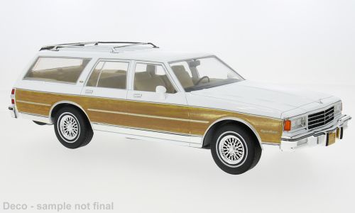 1:18 MCG - 1985 Chevrolet Caprice Estate Wagon Weiß