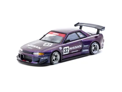 1:64 Tarmac - Nissan Skyline (R32) Widebody, midnight purple
