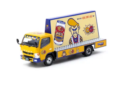 1:64 Tarmac - Mitsubishi Fuso Canter OG, yellow/blue 1:64 Tarmac - Mitsubishi Fuso Canter OG, yellow/blue