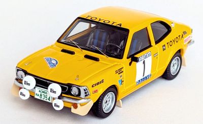 1:43 Trofeu - Toyota Corolla Levin #1 Winner Rally Del Nordland 1974 O. Andersson - A. Hertz 1:43 Trofeu - Toyota Corolla Levin #1 Winner Rally Del Nordland 1974 O. Andersson - A. Hertz