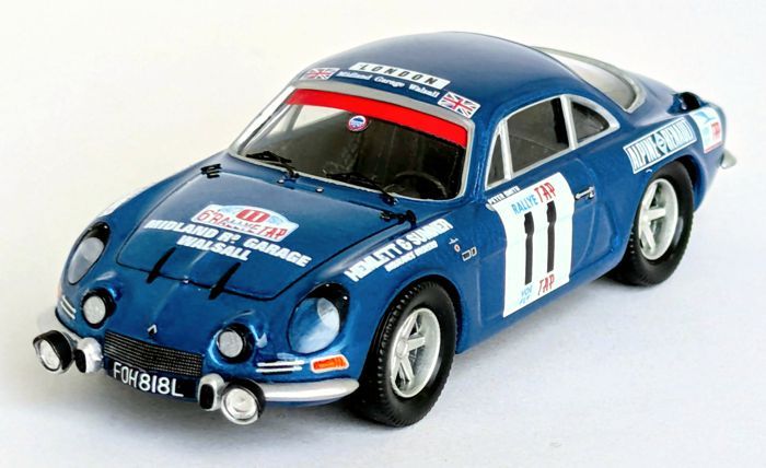 1:43 Trofeu - Renault Alpine A110 #11 Rally TAP 1972 P. Smith - P. Russell