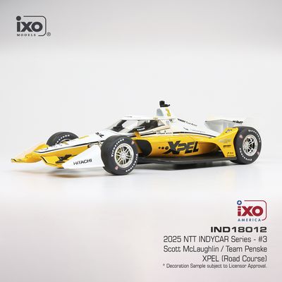 1:18 Ixo USA - 2025 NTT INDYCAR #3 Scott McLaughlin, Team Penske, *XPEL* (Road Course) 1:18 Ixo USA - 2025 NTT INDYCAR #3 Scott McLaughlin, Team Penske, *XPEL* (Road Course)