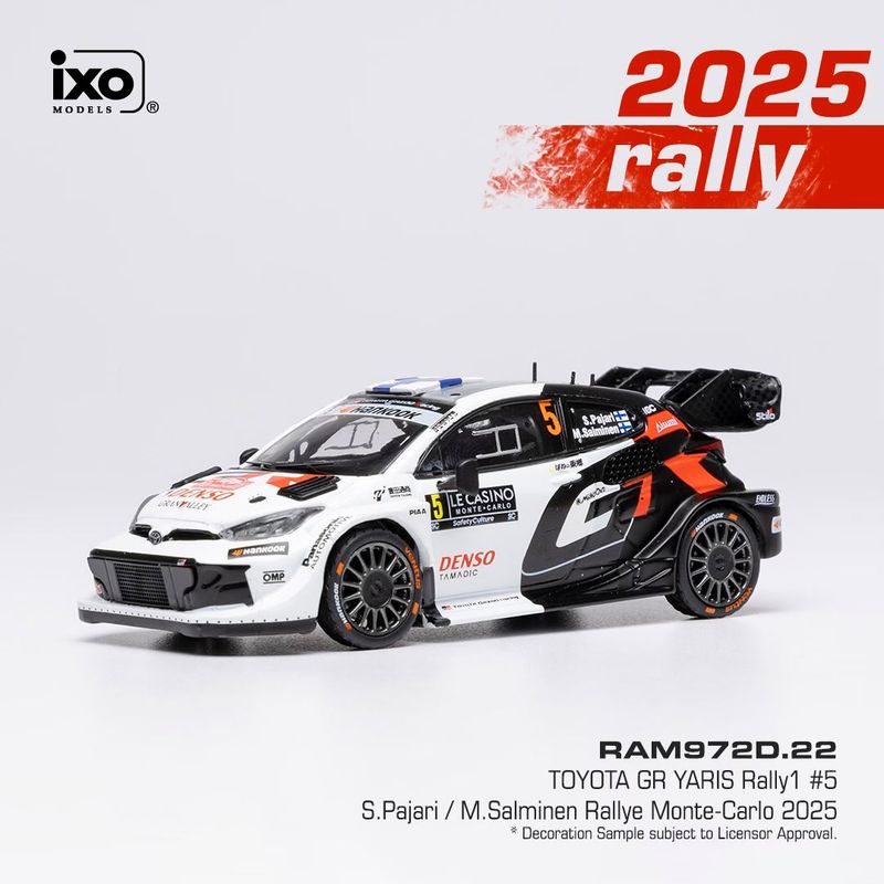 1:43 Ixo - Toyota GR Yaris Rally1, WRC, Rally Monte Carlo, 2025, #5 1:43 Ixo - Toyota GR Yaris Rally1, WRC, Rally Monte Carlo, 2025, #5