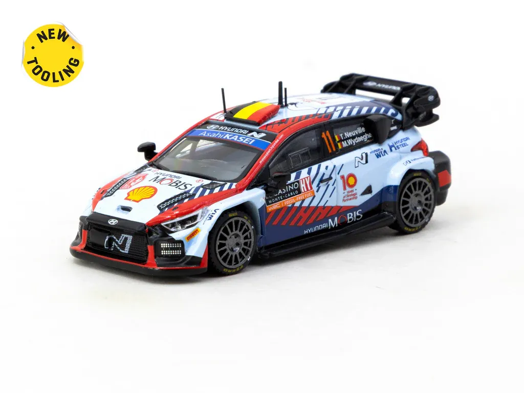 1:64 Tarmac - Hyundai i20 N Rally1 Hybrid Rallye Monte-Carlo 2024 Winner Thierry Neuville/Martijn Wydaegh