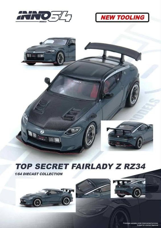 1:64 Inno64 - Top Secret Fairlady Z (RX34), stealth grey 1:64 Inno64 - Top Secret Fairlady Z (RX34), stealth grey