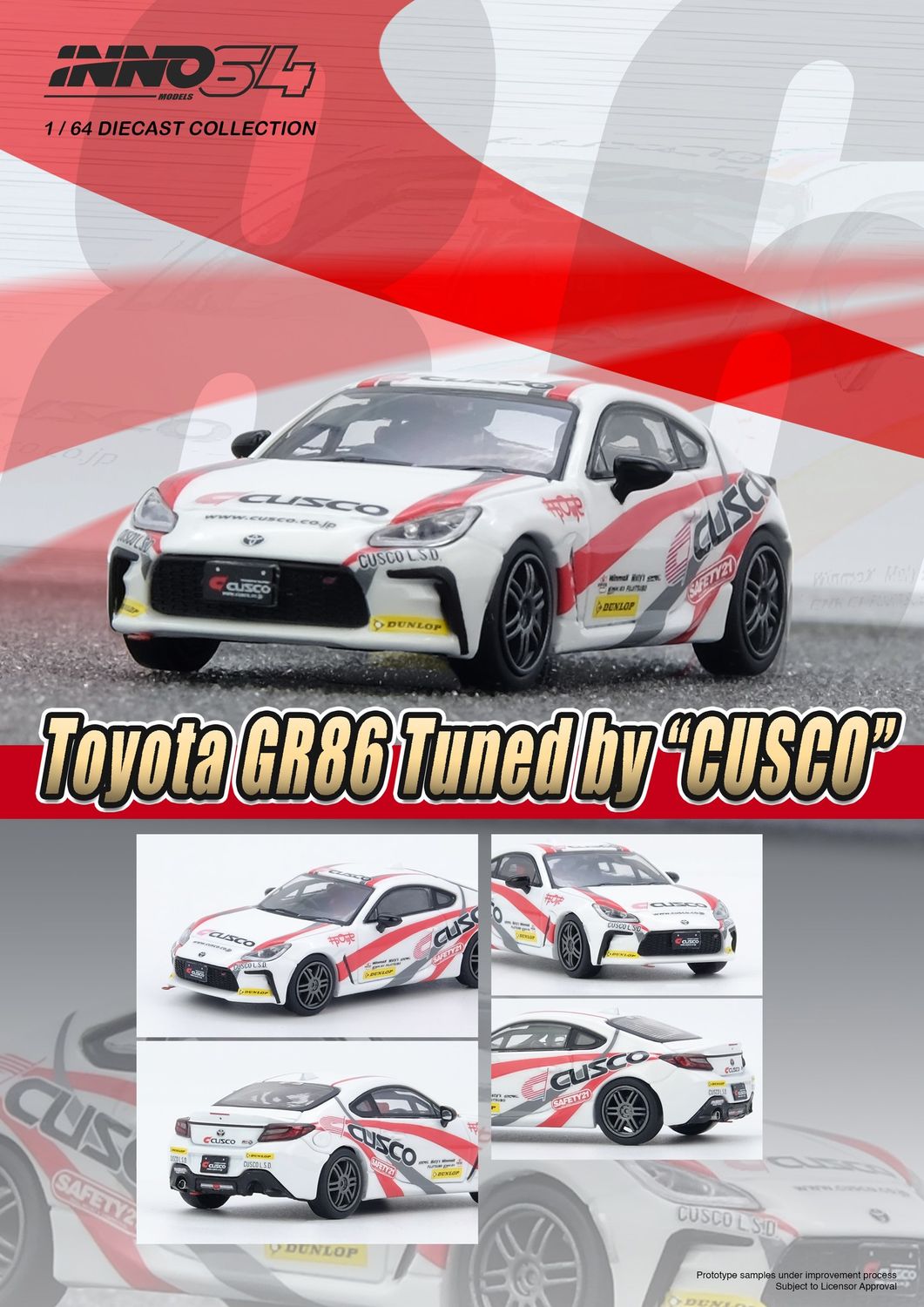 1:64 Inno64 - Toyota GR86 Tuned by *CUSCO*