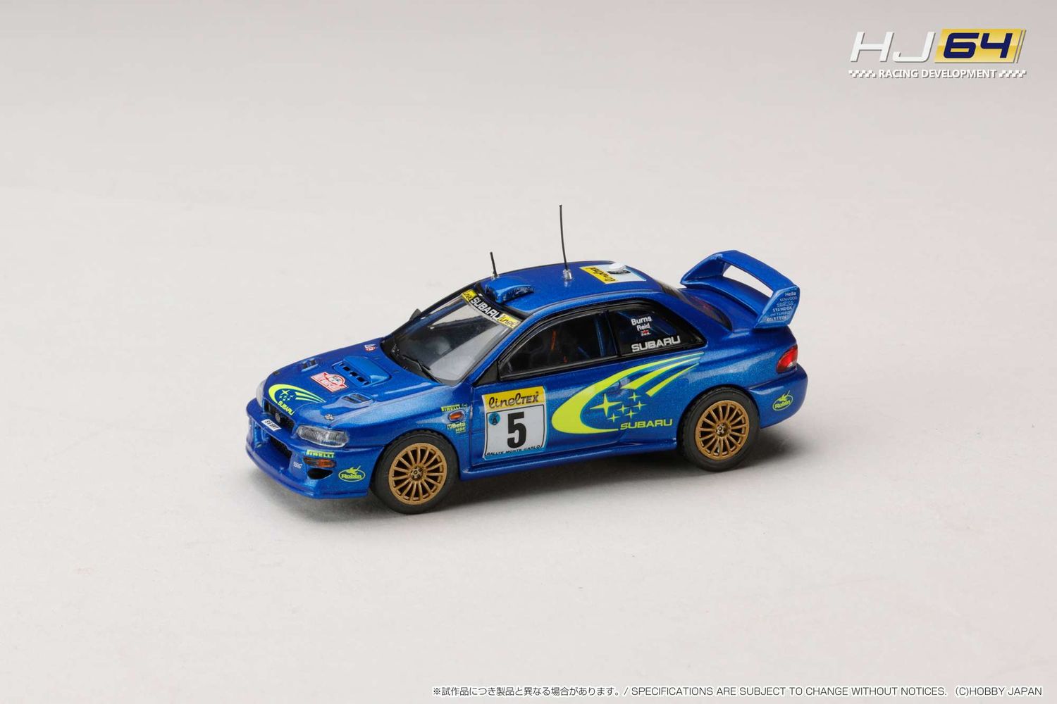 1:64 Hobby Japan - 1999 Subaru Impreza WRC #5 Monte Carlo