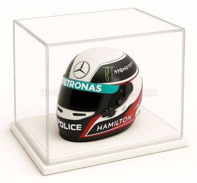 1:2 Atlantic Case - Vitrine Display Box, Leder Sockel Weiß *Nur für Helme* *Ohne Helm* 1:2 Atlantic Case - Vitrine Display Box, Leder Sockel Weiß *Nur für Helme* *Ohne Helm*