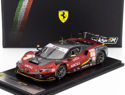 1:43 Looksmart - Ferrari 296 GT3 No.66 JMW Motorsport Le Mans 24H 2024 Giacomo Petrobelli Larry ten Voorde Salih Yoluc