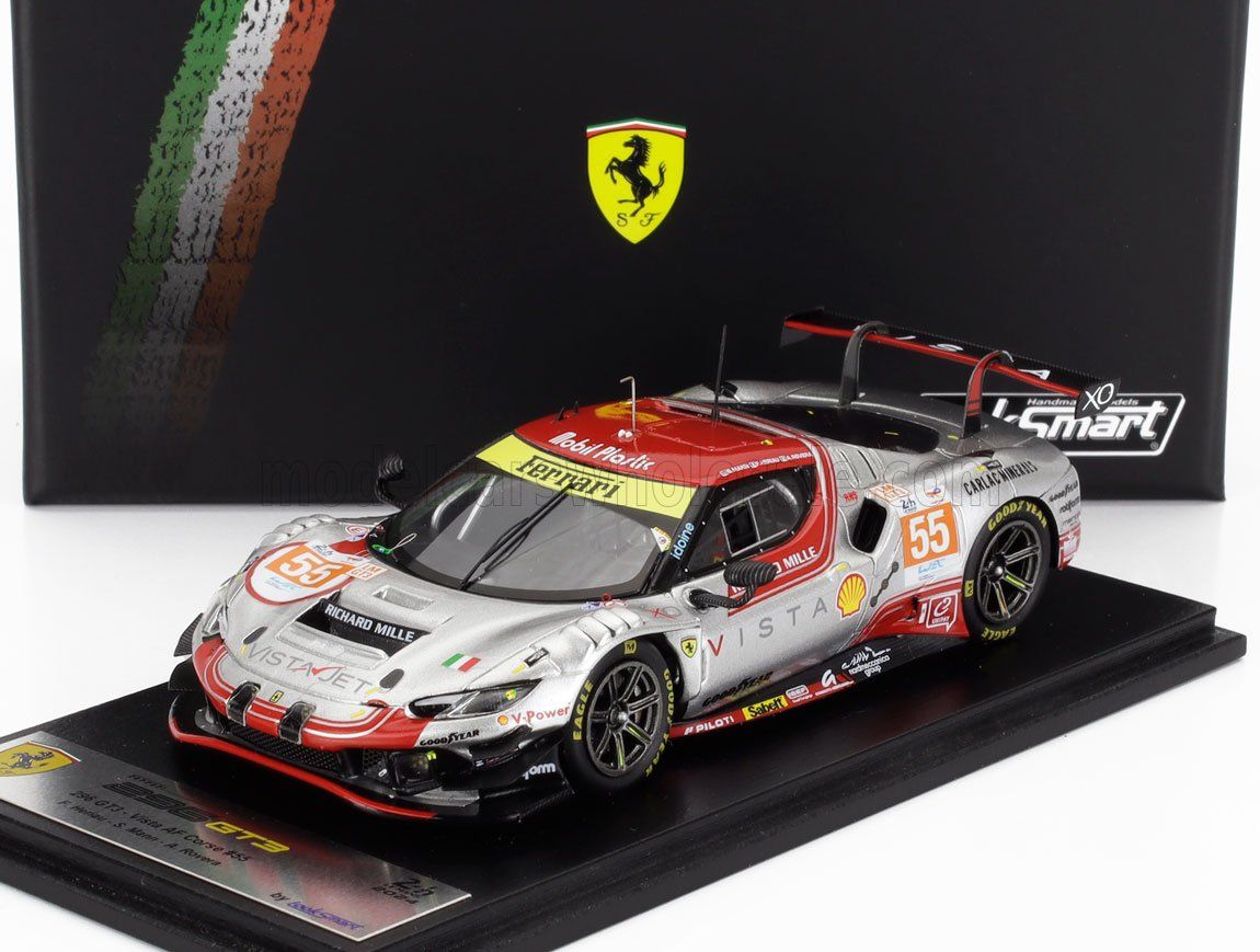 1:43 Looksmart - Ferrari 296 GT3 No.55 Vista AF Corse Le Mans 24H 2024 Francois Heriau Simon Mann Alessio Rovera
