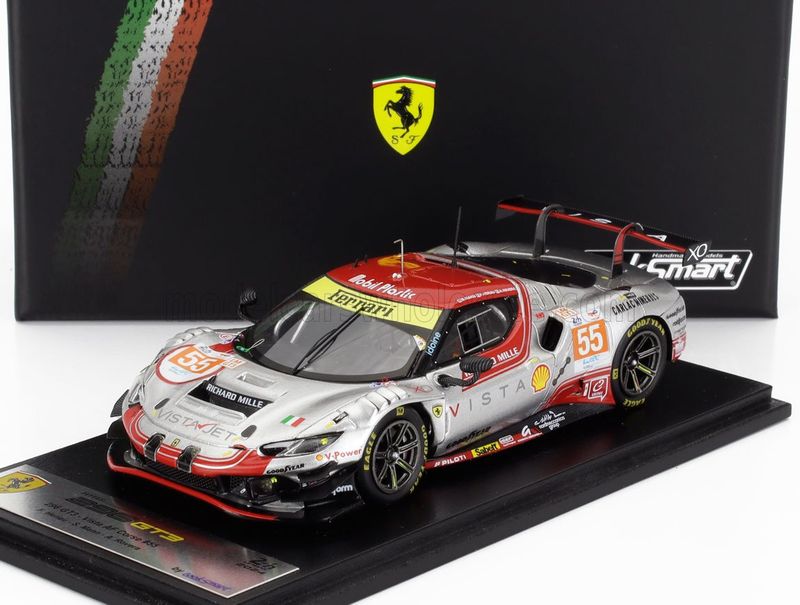 1:43 Looksmart - Ferrari 296 GT3 No.55 Vista AF Corse Le Mans 24H 2024 Francois Heriau Simon Mann Alessio Rovera