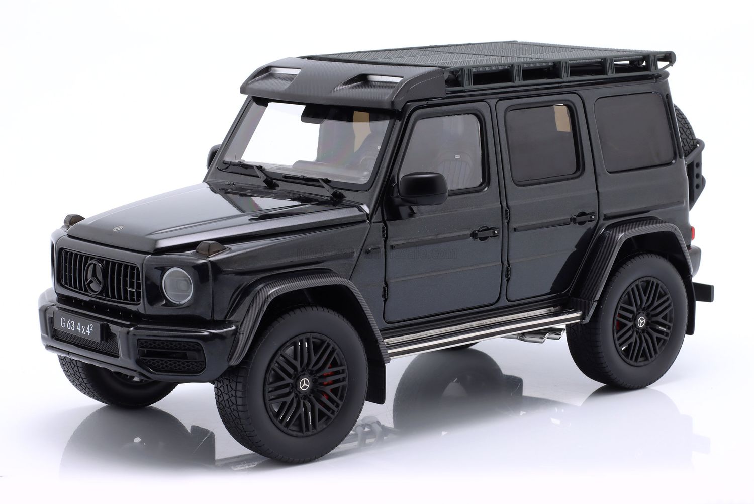 1:18 iScale - 2022 Mercedes G-Klasse G63 AMG V8 BiTurbo 4x4 (W463) Black Metallic