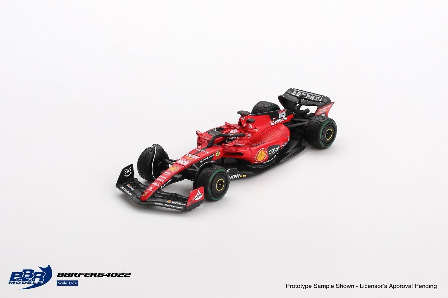 1:64 BBR - Ferrari SF23 #16 C. Leclerc Monaco GP 2023
