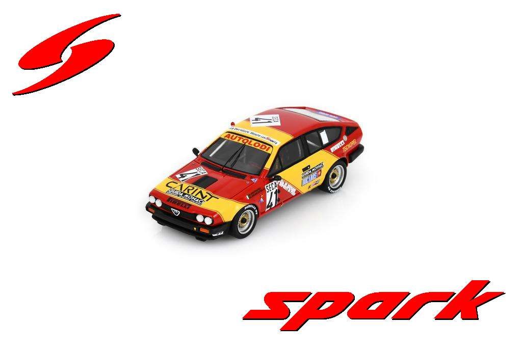1:43 Spark - Alfa Romeo GTV6 No.41 6th 24H Spa 1983 G. Brancatelli - E. Zapico - R. Drovandi