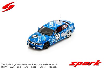 1:43 Spark - BMW M3 E36 No.28 Winner 24H Nürburgring 1997 J.Scheid - S. Reck (Driver inside) - H.J. Tiemann - P. Zakowski 1:43 Spark - BMW M3 E36 No.28 Winner 24H Nürburgring 1997 J.Scheid - S. Reck (Driver inside) - H.J. Tiemann - P. Zakowski