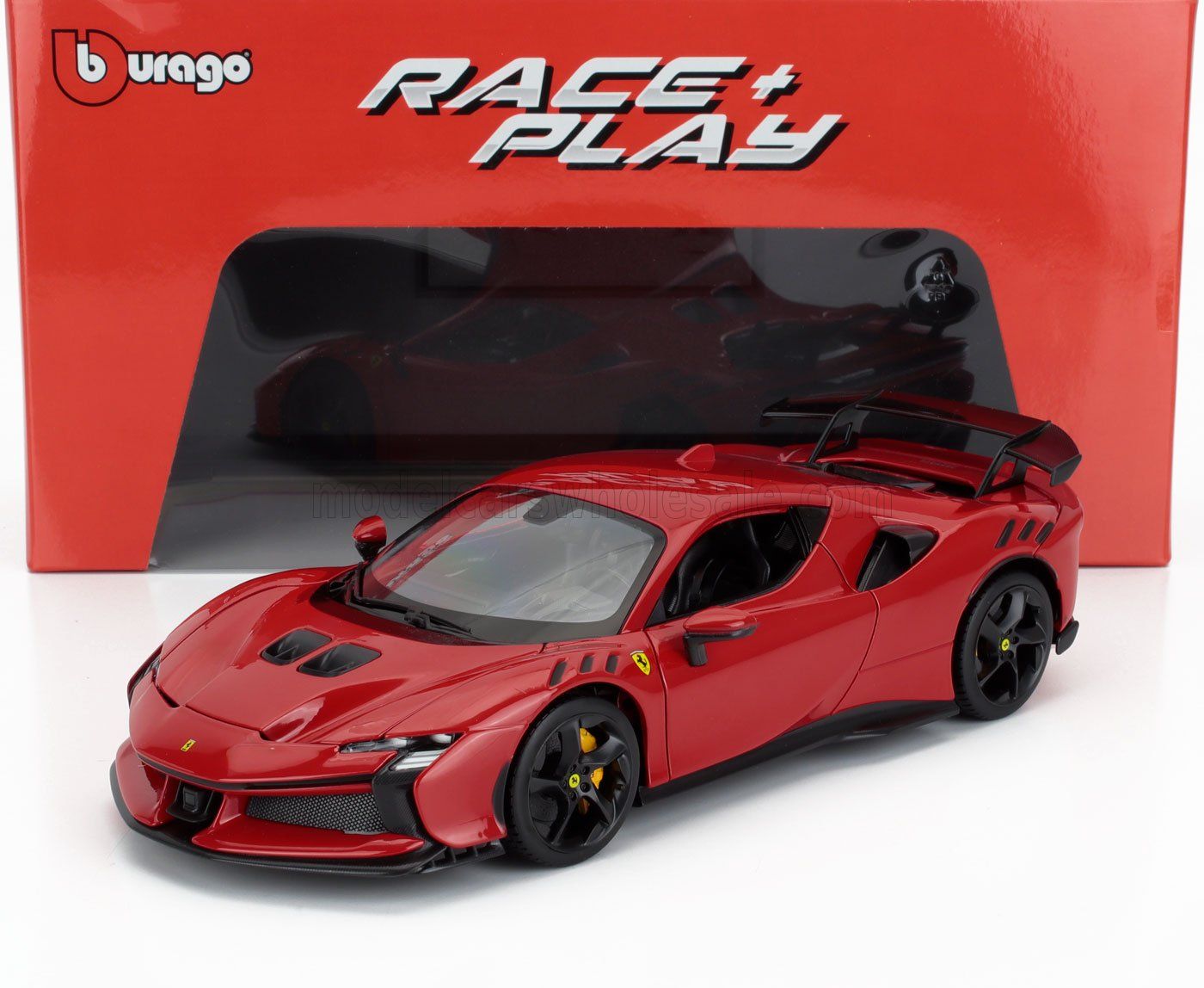 1:18 Bburago - 2024 Ferrari SF90 Stradale Rosso Corsa Red *Carmodel Exclusiv*
