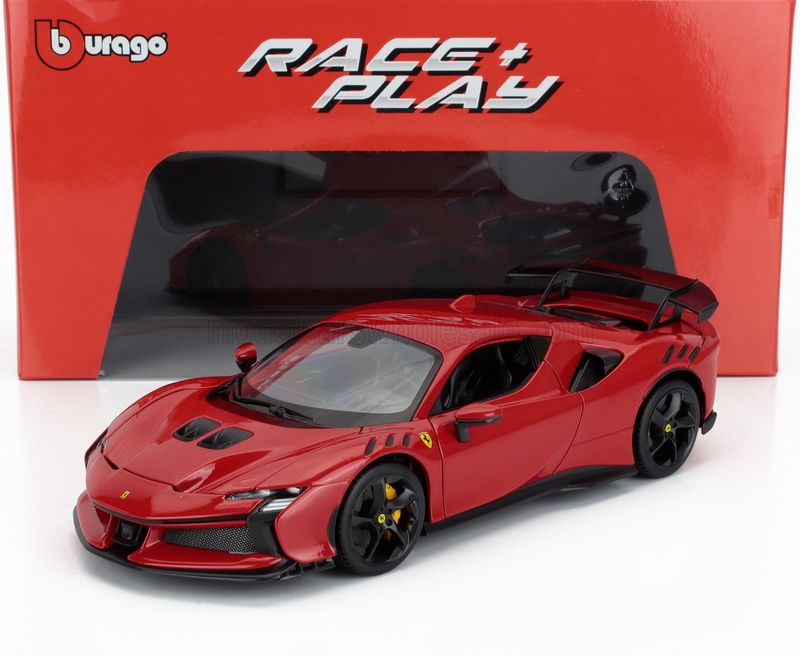 1:18 Bburago - 2024 Ferrari SF90 Stradale Rosso Corsa Red *Carmodel Exclusiv*
