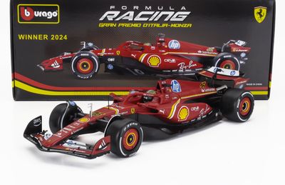1:18 Bburago - Ferrari F1 SF-24 Team Scuderia Ferrari #16 Winner Italy Monza GP 2024 C. Leclerc *Carmodel Exclusiv* 1:18 Bburago - Ferrari F1 SF-24 Team Scuderia Ferrari #16 Winner Italy Monza GP 2024 C. Leclerc *Carmodel Exclusiv*