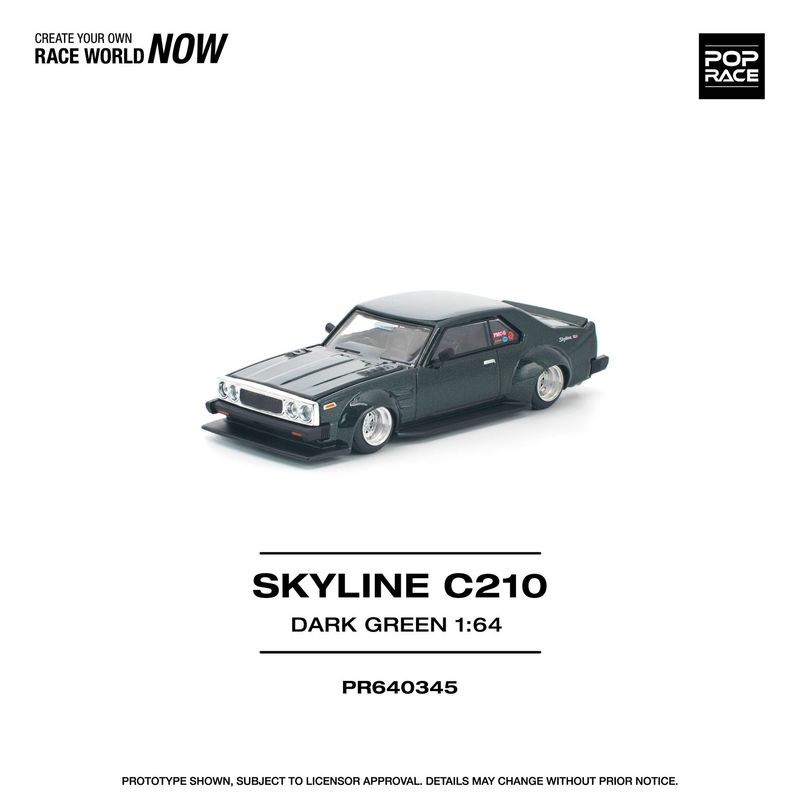 1:64 Pop Race Limited - Nissan Skyline C20, dark green 1:64 Pop Race Limited - Nissan Skyline C20, dark green