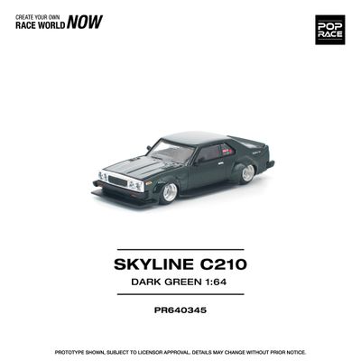 1:64 Pop Race Limited - Nissan Skyline C20, dark green 1:64 Pop Race Limited - Nissan Skyline C20, dark green