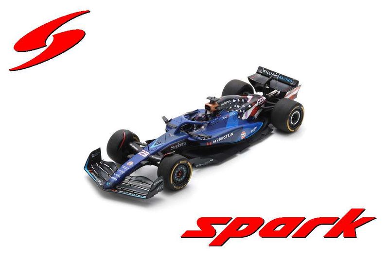 1:18 Spark - Williams F1 FW45 No.23 Williams Racing 9th USA GP 2023 Alex Albon 1:18 Spark - Williams F1 FW45 No.23 Williams Racing 9th USA GP 2023 Alex Albon