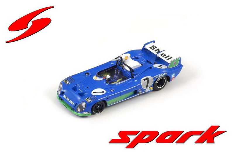 1:18 Spark - Matra Simca MS 670 B No.7 Winner 24H Le Mans 1974 Pescarolo - Larrousse 1:18 Spark - Matra Simca MS 670 B No.7 Winner 24H Le Mans 1974 Pescarolo - Larrousse
