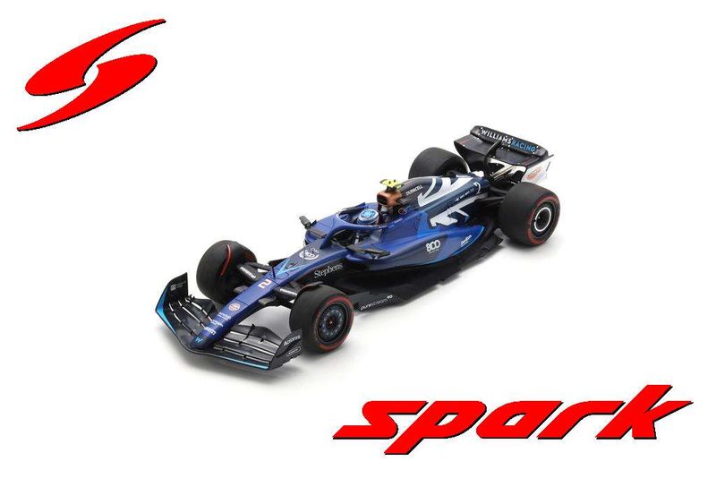 1:18 Spark - Williams F1 FW45 No.2 Williams Racing British GP - Williams 800th GP Logan Sargeant 1:18 Spark - Williams F1 FW45 No.2 Williams Racing British GP - Williams 800th GP Logan Sargeant