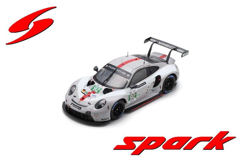 1:18 Spark - Porsche 911 RSR-19 No.92 Porsche GT Team Le Mans 24H 2022 M. Christensen - K. Estre - L. Vanthoor 1:18 Spark - Porsche 911 RSR-19 No.92 Porsche GT Team Le Mans 24H 2022 M. Christensen - K. Estre - L. Vanthoor
