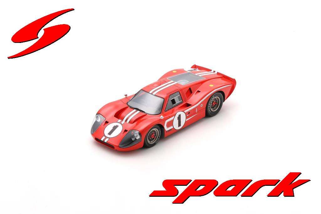 1:18 Spark - Ford Mk IV No.1 Winner 24H Le Mans 1967 D. Gurney - A. J. Foyt
