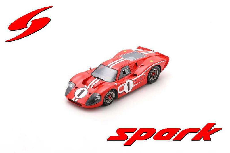 1:18 Spark - Ford Mk IV No.1 Winner 24H Le Mans 1967 D. Gurney - A. J. Foyt 1:18 Spark - Ford Mk IV No.1 Winner 24H Le Mans 1967 D. Gurney - A. J. Foyt