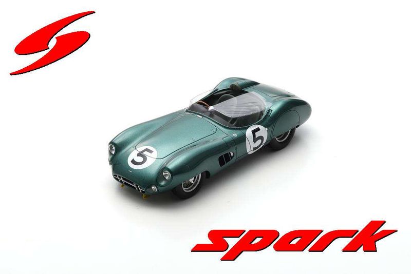 1:18 Spark - Aston Martin DBR1 No.5 Winner 24H Le Mans 1959 R. Salvadori - C. Shelby With Acrylic Cover 1:18 Spark - Aston Martin DBR1 No.5 Winner 24H Le Mans 1959 R. Salvadori - C. Shelby With Acrylic Cover