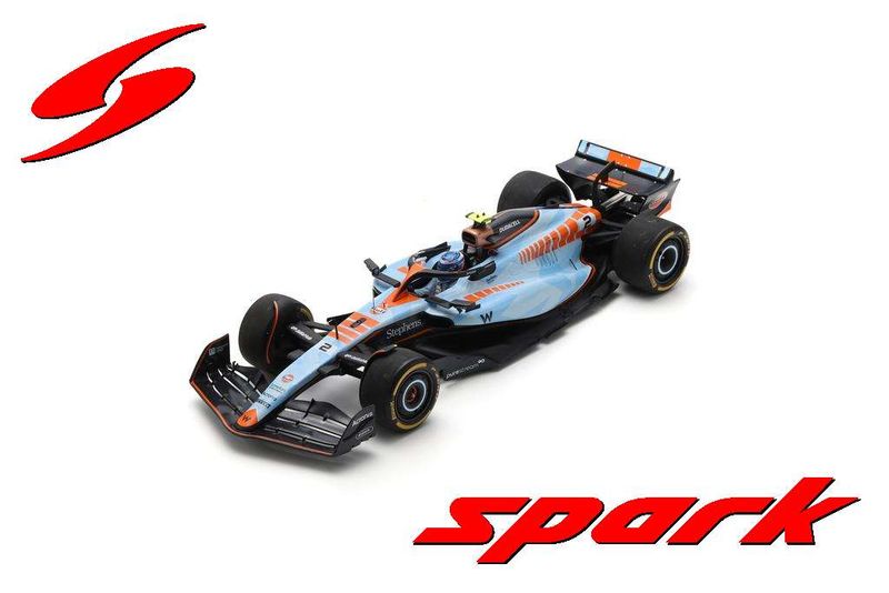 1:18 Spark - Williams F1 FW45 No.2 Williams Racing Singapore GP 2023 Logan Sargeant 1:18 Spark - Williams F1 FW45 No.2 Williams Racing Singapore GP 2023 Logan Sargeant